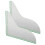 Raindrops Simple Design Bathtub Corner Splashing Guard Acrylic 2pcs 6
