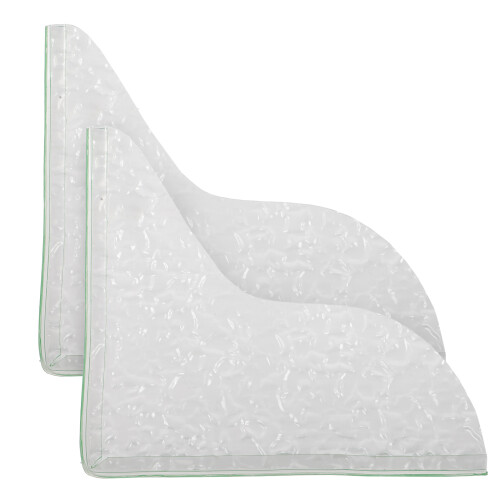 Raindrops Simple Design Bathtub Corner Splashing Guard Acrylic 2pcs