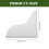 Raindrops Simple Design Bathtub Corner Splashing Guard Acrylic 2pcs 2