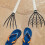 Raindrops Beach Shell Digging Rake Multi 2pcs 15.4x4.9in 9