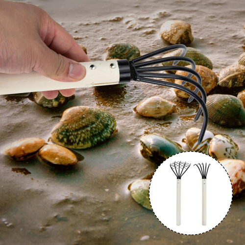 Raindrops Beach Shell Digging Rake Multi 2pcs 15.4x4.9in 2