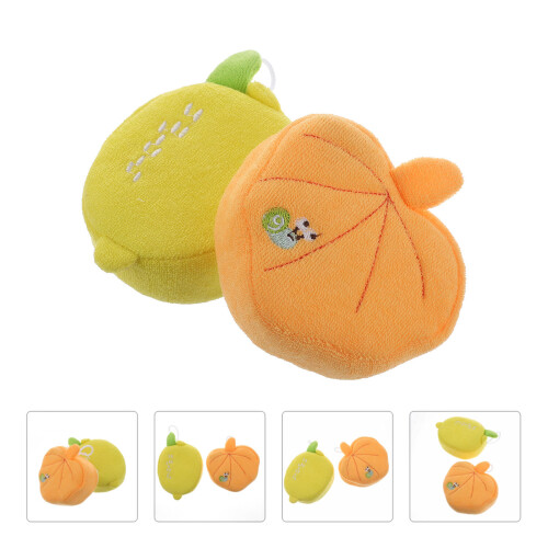 Raindrops Child Sponges Bathing Ball Assorted Color 2pcs 2