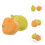 Raindrops Child Sponges Bathing Ball Assorted Color 2pcs 4