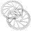 1 Pair Silver Disc Brakes For Mountain Bikes 6.3in 8