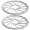 1 Pair Silver Disc Brakes For Mountain Bikes 6.3in 1