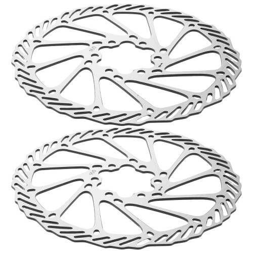1 Pair Silver Disc Brakes For Mountain Bikes 6.3in