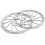 1 Pair Silver Disc Brakes For Mountain Bikes 6.3in 10