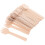 Fruit Cake Dessert Fork Khaki Wood 100pcs For Picnics 5