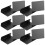 12Stk Robuste Schwarze PVC Mini-Schild Für Buffet Und 9
