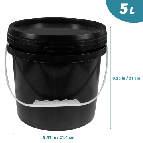Container Ergonomic Design Black 1set 1