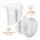 Clear Plastic Carafe For Cold Water Jug Transparent 1pack 10