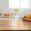 Clear Plastic Carafe For Cold Water Jug Transparent 1pack 7