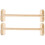 2 Pcs Bird Perch Stand For Cage Rectangular Natural Wood Toy 9