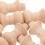 10 Pcs Woods Solid Wood Column 6.20x1.80x1.80cm Khaki 6