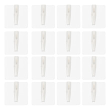 Raindrops Floral Sticker Transparent Plastic 50pcs 1.2x1.2x0.3in