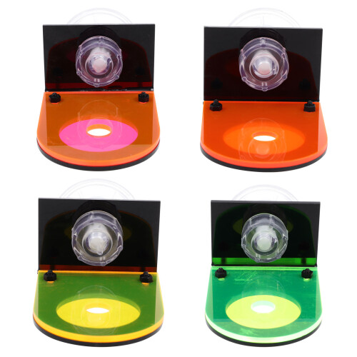 Raindrops Glowing Fish Tank Decorations Coral Racks Orange 4pcs