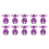 10 Pcs Automobile Paintless Tool Pull From Purple 10