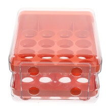 1X Praktische Eierorganizer Voor Koelkast Van Transparant Plastic