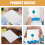 Raindrops  10pcs Craft Stencil Set Transparent Blank Template 7
