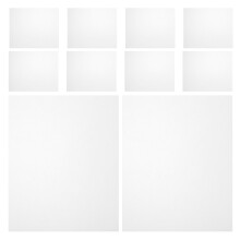 Raindrops 10pcs Craft Stencil Set Transparent Blank Template