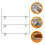 Raindrops Beekeeping Frame Stainless Steel Frame Hangers For Bee 3pcs 11