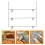 Raindrops Beekeeping Frame Stainless Steel Frame Hangers For Bee 3pcs 4