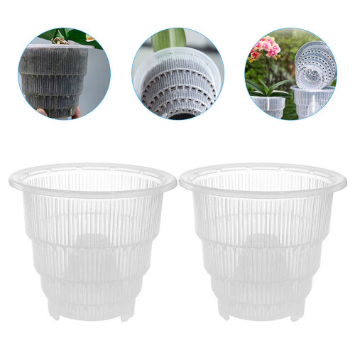 2St Transparante Plastic Orchidee Met Ventilatie Voor 2