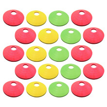 20 Pcs Round Logo Dish Soccer Obstacle Cone For Tool Pe
