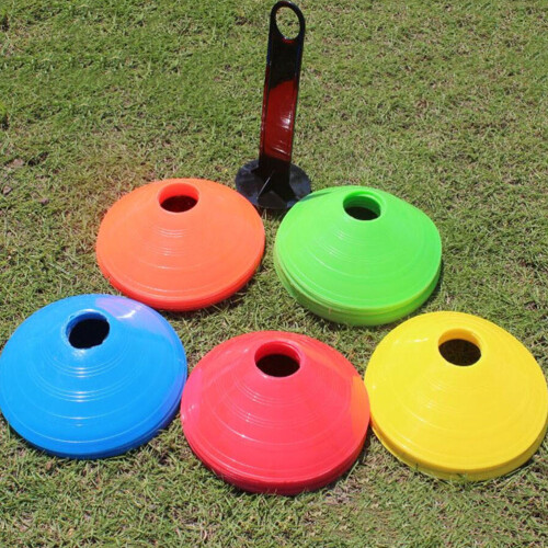 20 Pcs Round Logo Dish Soccer Obstacle Cone For Tool Pe 2