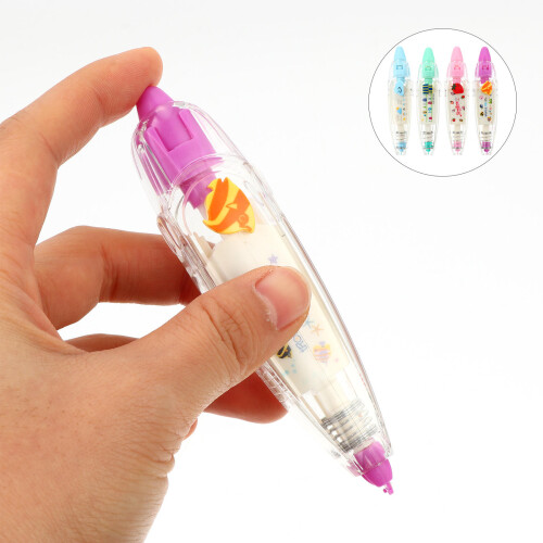4 Pcs Writing Tools Cartoon Pattern Correction Tapes Roller 2