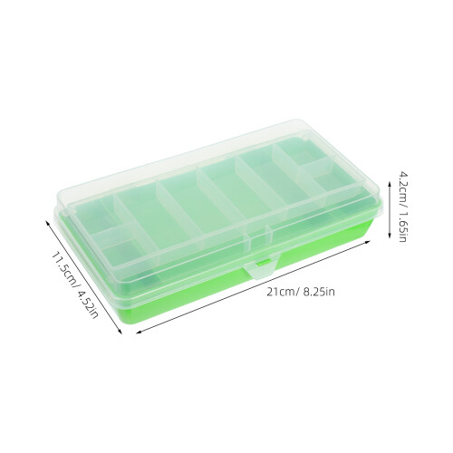 Lure Bait Box Fish Tackle Container Child Fishing Double Layer Boxes 2