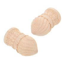 2Pcs Unpainted Wood Finial Tops for Stair Railings and Curtain Rods