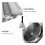 Round Bell With Handle For Hotels And Restaurants Silver 1set 8