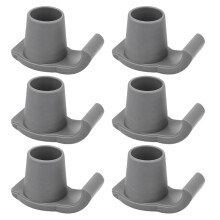6pcs Walker Glide Tpr Grey For Seniors Indoor Use
