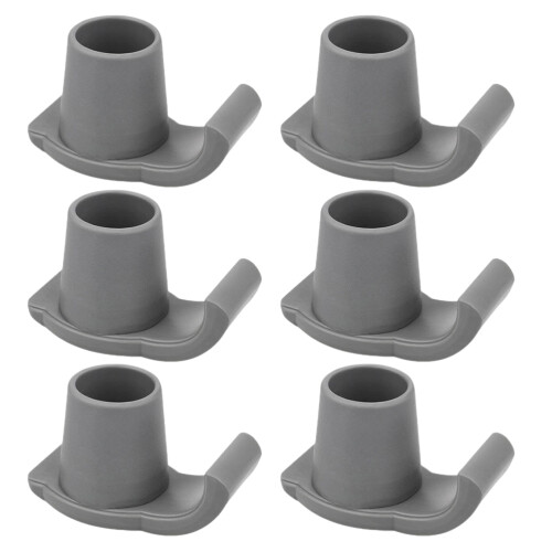 6pcs Walker Glide Tpr Grey For Seniors Indoor Use
