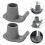 6pcs Walker Glide Tpr Grey For Seniors Indoor Use 11