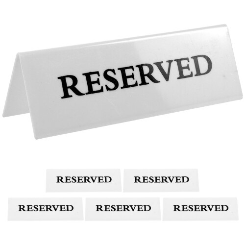 Masteelf  6 Pcs Welcome Mini With Stand Space Reservation Sign 2