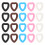 10Paren Silicone Oorgrippers Hartvorm Anti-Slip Multifunctioneel 10