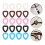 10Paren Silicone Oorgrippers Hartvorm Anti-Slip Multifunctioneel 9