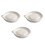 Garlic Tools Food Grinding Bowl Ceramic White 3pcs 1