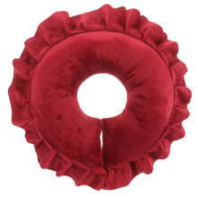 Reusable Massage Headrest Red Polyester 1pack