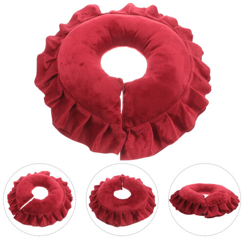 Reusable Massage Headrest Red Polyester 1pack 2