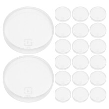 20pcs Round Glue Quilling Tool For Crafting With White Plastic