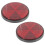 2 Pcs Bike Wheel Handlebar Reflectors Dirt Accessory 4