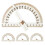 4pcs Wood Kit Angle Measuring Ruler Khaki For Craft Materials 10