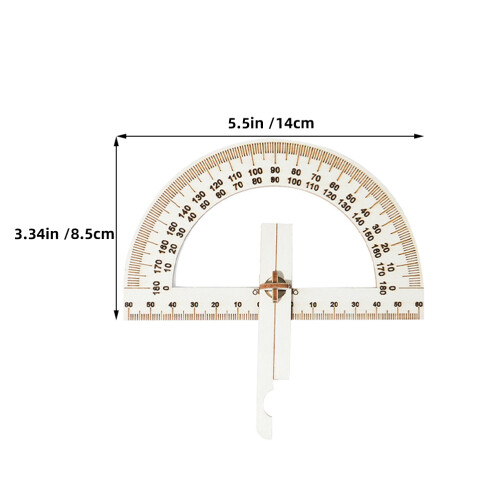 4pcs Wood Kit Angle Measuring Ruler Khaki For Craft Materials 2