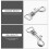 Luggage Replacement Parts Metal Silver 5pcs 10