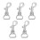 Luggage Replacement Parts Metal Silver 5pcs 1