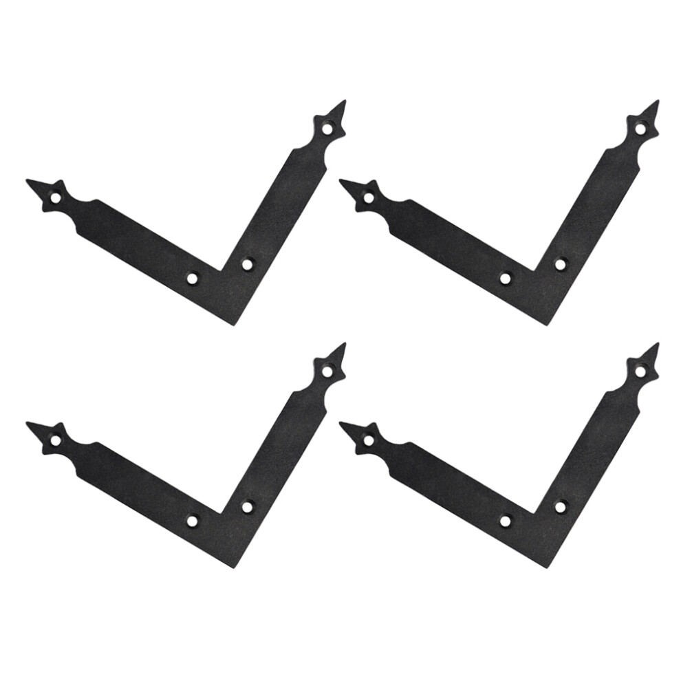 Flat Metal Brackets Iron 4pcs 4.91x4.91x0.08in-image-OPC-PK8S858-NEW