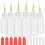6 sets precision needle tip squeeze bottles for glue application 1